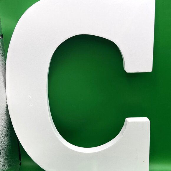 Wood Alphabet Letters A B C D White Crafting Home Décor Kids Room Classroom Art - Picture 8 of 12